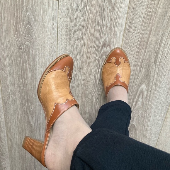 Italian Brown Genuine Leather Slip On Shoes Size 36/6 - Picture 7 of 8